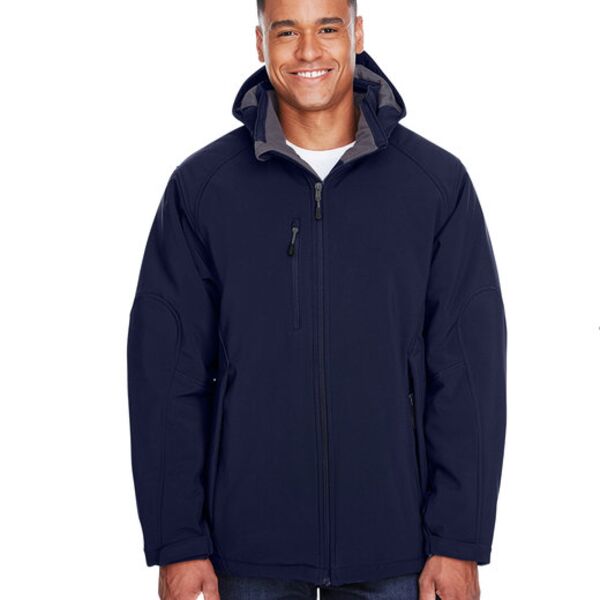 Men's Glacier Insulated Three-Layer Fleece Bonded Soft Shell Jacket with Detachable Hood Thumbnail