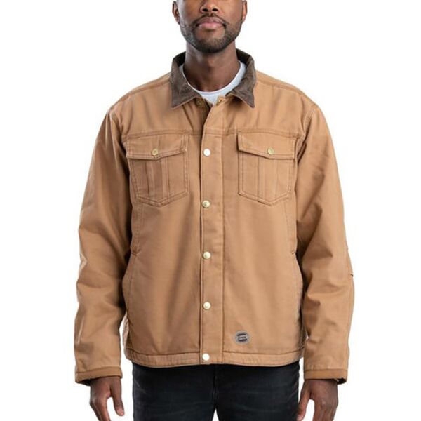 Unisex Vintage Washed Sherpa-Lined Work Jacket Thumbnail