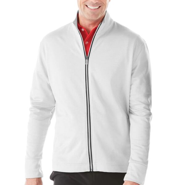 CALLAWAY WAFFLE FLEECE FULL ZIP JACKET. Thumbnail