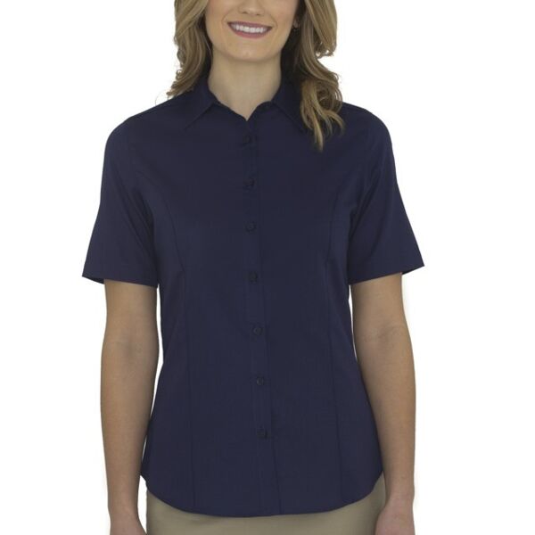 COAL HARBOUR® EVERYDAY SHORT SLEEVE WOVEN LADIES' SHIRT Thumbnail