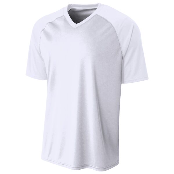 Youth Polyester V-Neck Strike Jersey with Contrast Sleeves Thumbnail