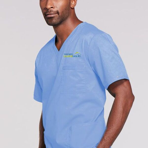 SCRUB TOP - FLEX UNISEX V NECK TOP Thumbnail