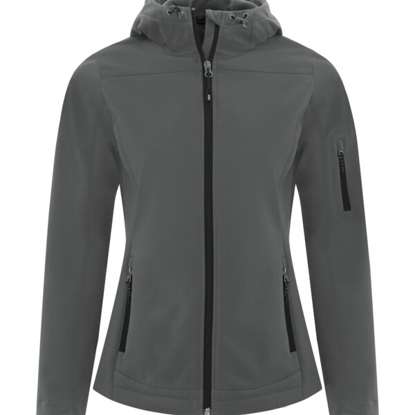 COAL HARBOUR® ESSENTIAL HOODED SOFT SHELL LADIES' JACKET Thumbnail