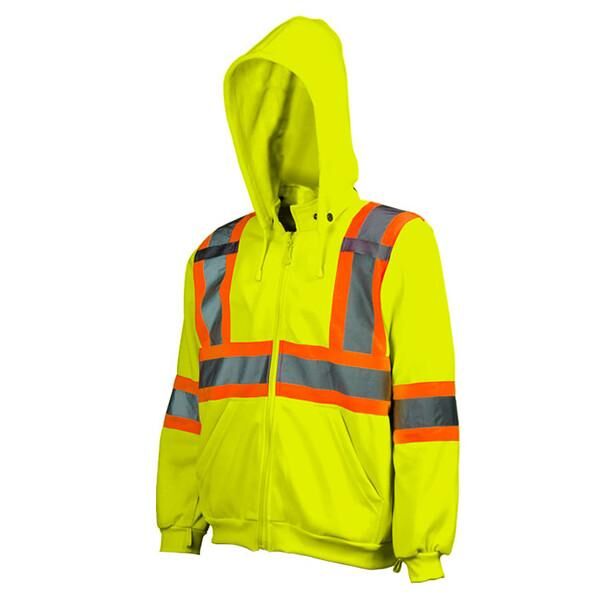 HI-VIS TRAFFIC HOODIE WITH DETACHABLE HOOD Thumbnail
