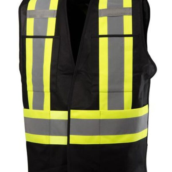 HI-VIS FIVE POINT TEAR-AWAY SAFETY VEST Thumbnail