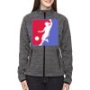 Ladies' Flux Mélange Bonded Fleece Jacket Thumbnail