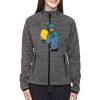 Ladies' Flux Mélange Bonded Fleece Jacket Thumbnail