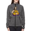 Ladies' Flux Mélange Bonded Fleece Jacket Thumbnail