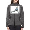 Ladies' Flux Mélange Bonded Fleece Jacket Thumbnail