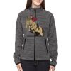 Ladies' Flux Mélange Bonded Fleece Jacket Thumbnail