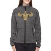 Ladies' Flux Mélange Bonded Fleece Jacket Thumbnail