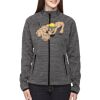 Ladies' Flux Mélange Bonded Fleece Jacket Thumbnail