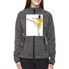 Ladies' Flux Mélange Bonded Fleece Jacket Thumbnail