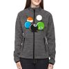 Ladies' Flux Mélange Bonded Fleece Jacket Thumbnail