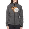 Ladies' Flux Mélange Bonded Fleece Jacket Thumbnail