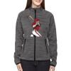 Ladies' Flux Mélange Bonded Fleece Jacket Thumbnail