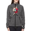 Ladies' Flux Mélange Bonded Fleece Jacket Thumbnail