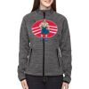 Ladies' Flux Mélange Bonded Fleece Jacket Thumbnail