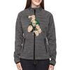 Ladies' Flux Mélange Bonded Fleece Jacket Thumbnail