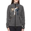 Ladies' Flux Mélange Bonded Fleece Jacket Thumbnail