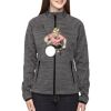 Ladies' Flux Mélange Bonded Fleece Jacket Thumbnail