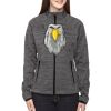 Ladies' Flux Mélange Bonded Fleece Jacket Thumbnail