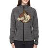 Ladies' Flux Mélange Bonded Fleece Jacket Thumbnail