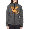 Ladies' Flux Mélange Bonded Fleece Jacket Thumbnail