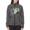 Ladies' Flux Mélange Bonded Fleece Jacket Thumbnail
