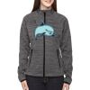 Ladies' Flux Mélange Bonded Fleece Jacket Thumbnail