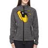 Ladies' Flux Mélange Bonded Fleece Jacket Thumbnail