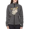 Ladies' Flux Mélange Bonded Fleece Jacket Thumbnail