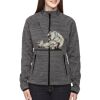 Ladies' Flux Mélange Bonded Fleece Jacket Thumbnail