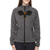 Ladies' Flux Mélange Bonded Fleece Jacket Thumbnail