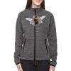 Ladies' Flux Mélange Bonded Fleece Jacket Thumbnail