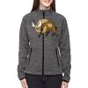 Ladies' Flux Mélange Bonded Fleece Jacket Thumbnail