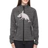 Ladies' Flux Mélange Bonded Fleece Jacket Thumbnail