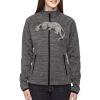 Ladies' Flux Mélange Bonded Fleece Jacket Thumbnail