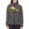 Ladies' Flux Mélange Bonded Fleece Jacket Thumbnail