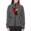 Ladies' Flux Mélange Bonded Fleece Jacket Thumbnail