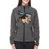 Ladies' Flux Mélange Bonded Fleece Jacket Thumbnail