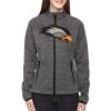 Ladies' Flux Mélange Bonded Fleece Jacket Thumbnail