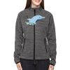 Ladies' Flux Mélange Bonded Fleece Jacket Thumbnail