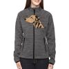 Ladies' Flux Mélange Bonded Fleece Jacket Thumbnail