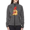 Ladies' Flux Mélange Bonded Fleece Jacket Thumbnail