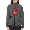 Ladies' Flux Mélange Bonded Fleece Jacket Thumbnail