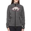 Ladies' Flux Mélange Bonded Fleece Jacket Thumbnail