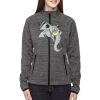 Ladies' Flux Mélange Bonded Fleece Jacket Thumbnail