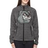 Ladies' Flux Mélange Bonded Fleece Jacket Thumbnail