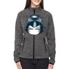 Ladies' Flux Mélange Bonded Fleece Jacket Thumbnail